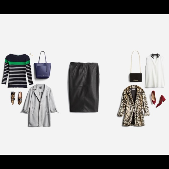 Blank NYC Monique Black Faux Leather Pencil Skirt - Picture 4 of 8